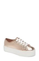 Women's Steve Madden Foxie Metallic Platform Sneaker .5 M - Metallic