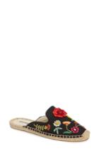 Women's Soludos Embellished Floral Mule M - Black