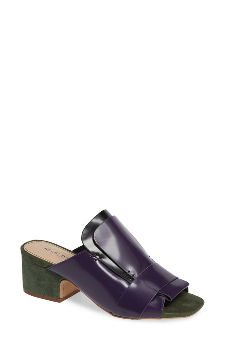 Women's Kelsi Dagger Brooklyn Sadie Loafer Slide Sandal M - Purple