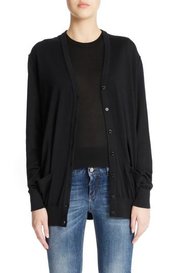 Women's Dolce & Gabbana Wool Cardigan Us / 38 It - Black