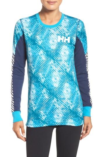 Women's Helly Hansen Active Flow Graphic Top - Blue