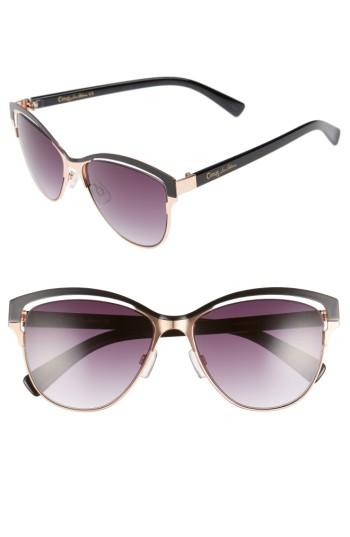 Women's Circus By Sam Edelman 56mm Vented Cat Eye Sunglasses -