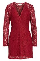 Women's Wayf Say It Out Loud Lace Dress - Red