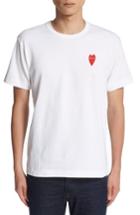 Men's Comme Des Garcons Play Stretch Face Heart T-shirt - White