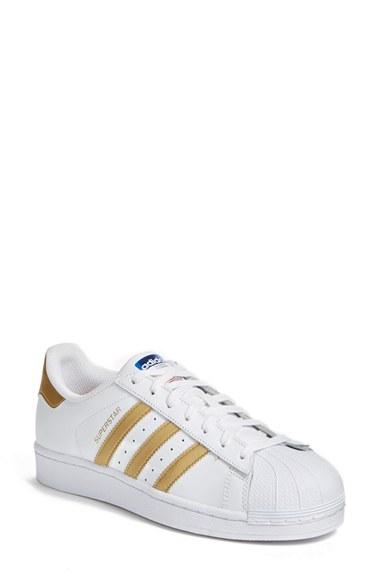 Women's Adidas 'superstar' Sneaker .5 Women's / 4.5 Men's M - White