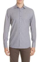 Men's Ermenegildo Zegna Classic Fit Check Sport Shirt - Purple