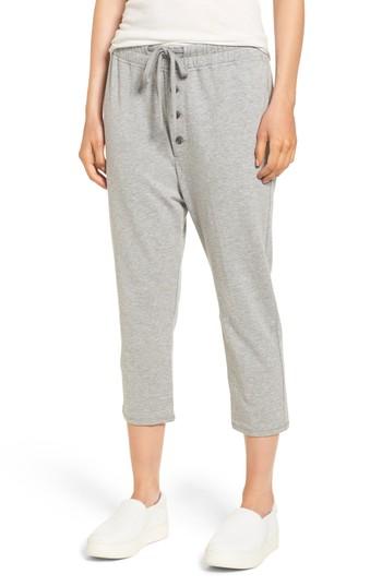 Women's James Perse Slouchy Crop Sweatpants - Grey