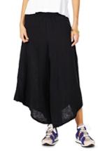 Women's Michael Stars Wide Leg Gauze Pants - Black