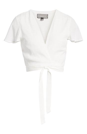 Women's 4si3nna Wrap Crop Top