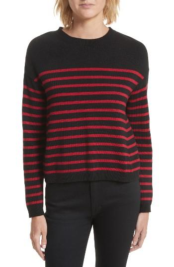 Women's Red Valentino Embroidered Star Sweater - Black