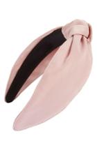 Cara Shiny Satin Knotted Head Wrap, Size - Pink