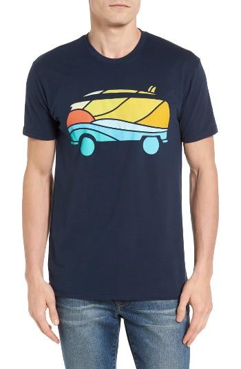 Men's Palmercash Beach Van Graphic T-shirt - Blue