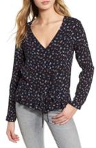 Women's Rails Beaux Ruffle Waist Blouse - Blue