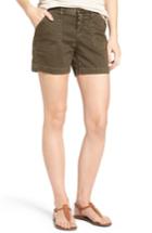 Petite Women's Caslon Utility Shorts P - Green