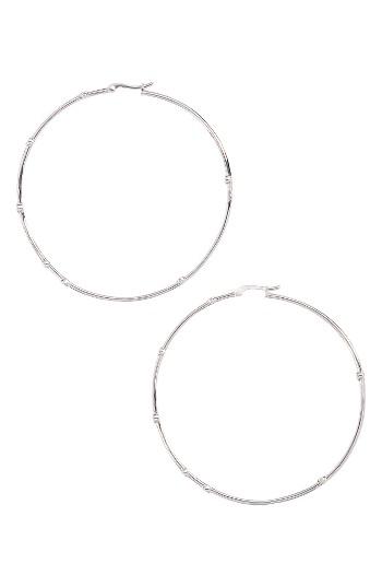 Women's Melinda Maria Inside Out Station Hoop Earrings