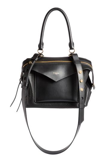 Givenchy Small Sway Leather Satchel - Black
