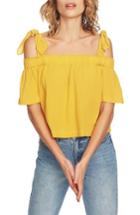 Women's 1.state Cold Shoulder Top, Size - Yellow