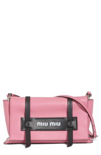 Miu Miu Small Grace Calfskin Shoulder Bag - Pink
