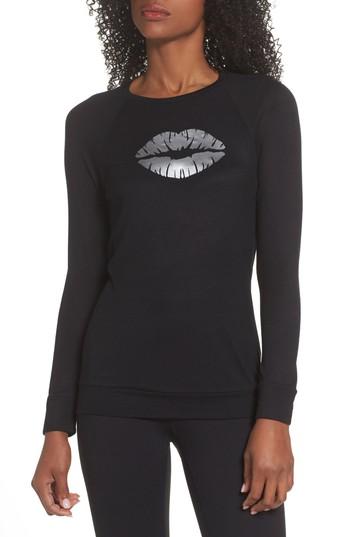 Women's Ultracor Long Sleeve Make Out Tee - Black