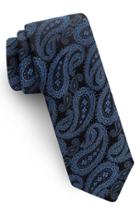 Men's Ted Baker London Midnight Paisley Silk Tie, Size - Blue