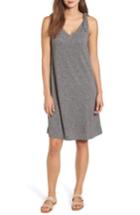 Women's Caslon Knot Strap Knit Swing Dress - Grey