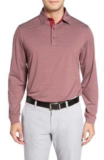Men's Bobby Jones Xh20 Ranger Stripe Polo, Size - Red