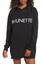 Women's Brunette Brunette Long Hoodie /small - Black