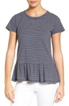 Women's Caslon Peplum Tee, Size - Blue
