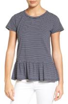 Women's Caslon Peplum Tee, Size - Blue