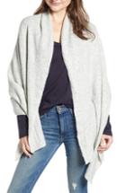 Women's Treasure & Bond Oversized Travel Wrap, Size - Grey