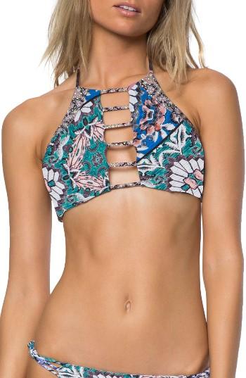 Women's O'neill Topanga High Neck Halter Bikini Top