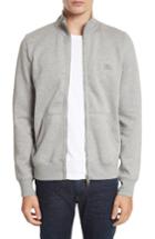 Men's Burberry Sheltone Full Zip Fleece Jacket - Grey
