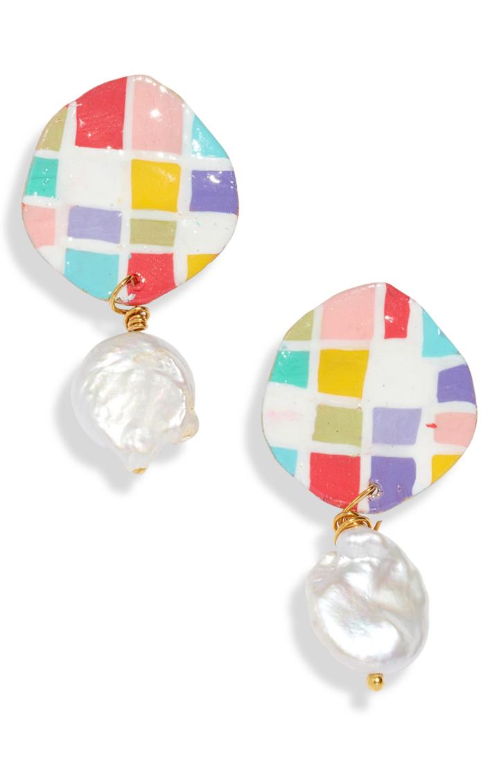 Women's Susan Alexandra Scarlett Freshwater Pearl Drop Earrings