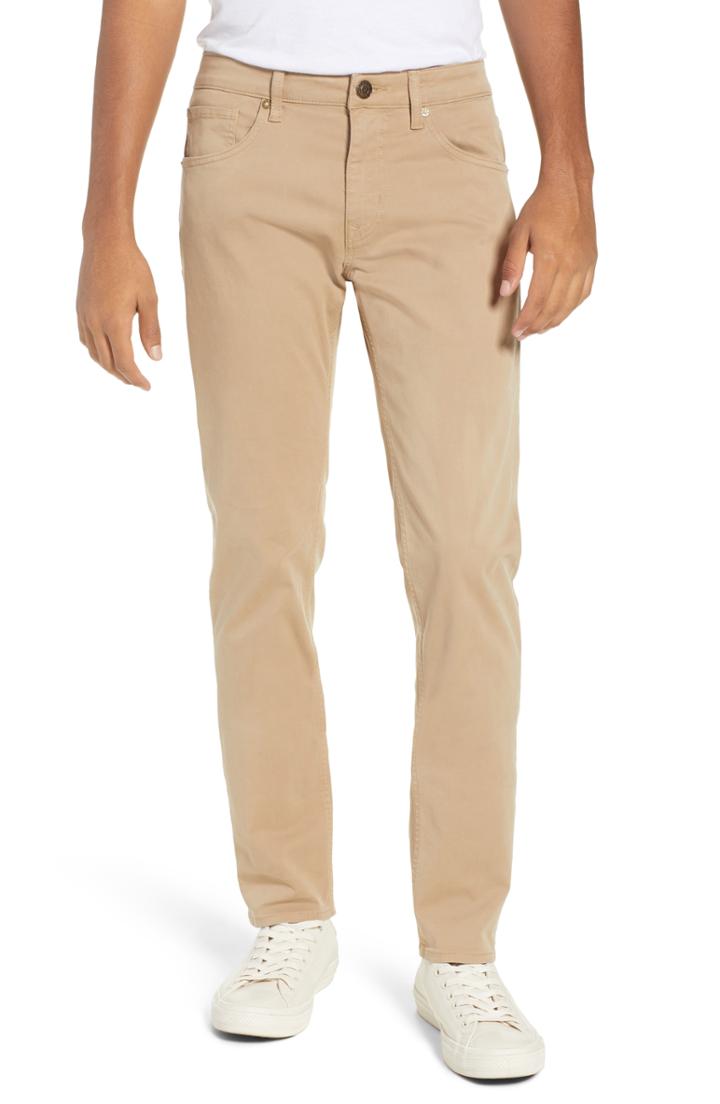 Men's Vigoss Mick Slim Fit Twill Jeans - Beige