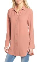Women's Leith Snap Front Tunic - Coral