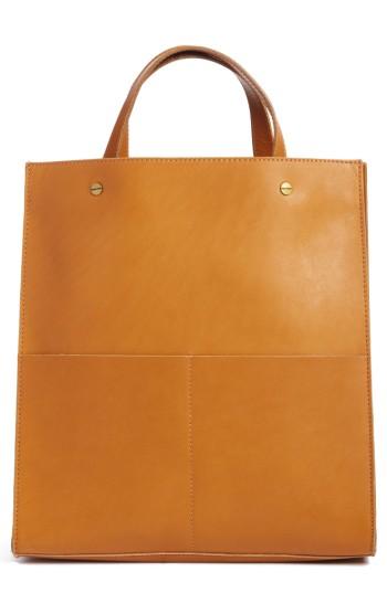 Madewell The Passenger Convertible Leather Tote - Brown