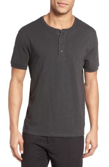 Men's Vince Slub Henley, Size - Grey