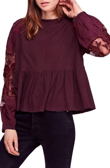 Women's Free People Penny Top - Burgundy