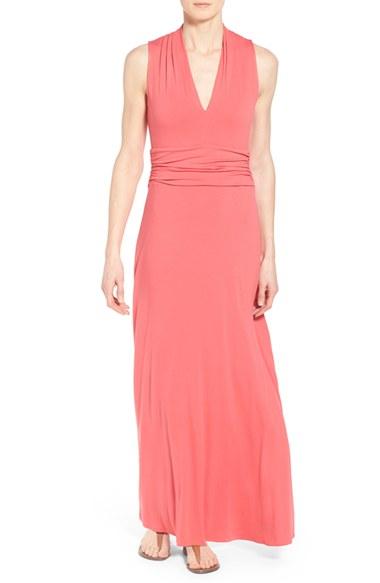 Women's Vince Camuto V-neck Maxi Dress - Red