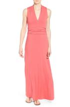 Women's Vince Camuto V-neck Maxi Dress - Red