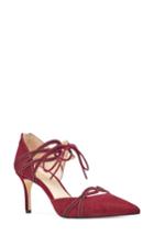 Women's Nine West Mayeff Ankle Tie Pump M - Burgundy