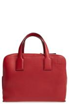 Loewe 'goya' Calfskin Leather Satchel - Red