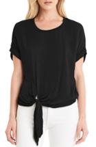 Women's Michael Stars Tie Front Tee