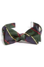 Men's Gitman Stripe Silk Bow Tie, Size - Blue