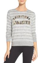 Women's Spiritual Gangster Collegiate Top - Grey