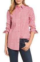 Women's Caslon Button Front Shirt - Red