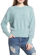 Women's Topshop Boutique Feather Knit Sweater Us (fits Like 0-2) - Green