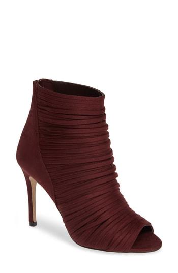 Women's Bcbg Elle Open Toe Bootie M - Red