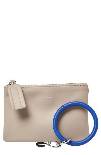 Urban Originals Mariposa Key Ring & Vegan Leather Card Pouch - Grey