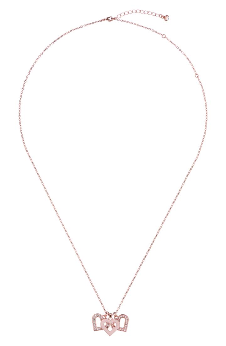 Women's Ted Baker London Ezzrela Enchanted Triple Heart Pendant Necklace